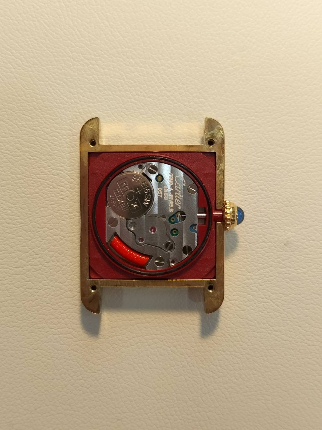 カルティエ マストタンク SM 5057001 クォーツ Cal.057 SV925 革 純正ピンバックル（GP）ストレートローマン文字盤（SWISS表記）オーバーホール済み