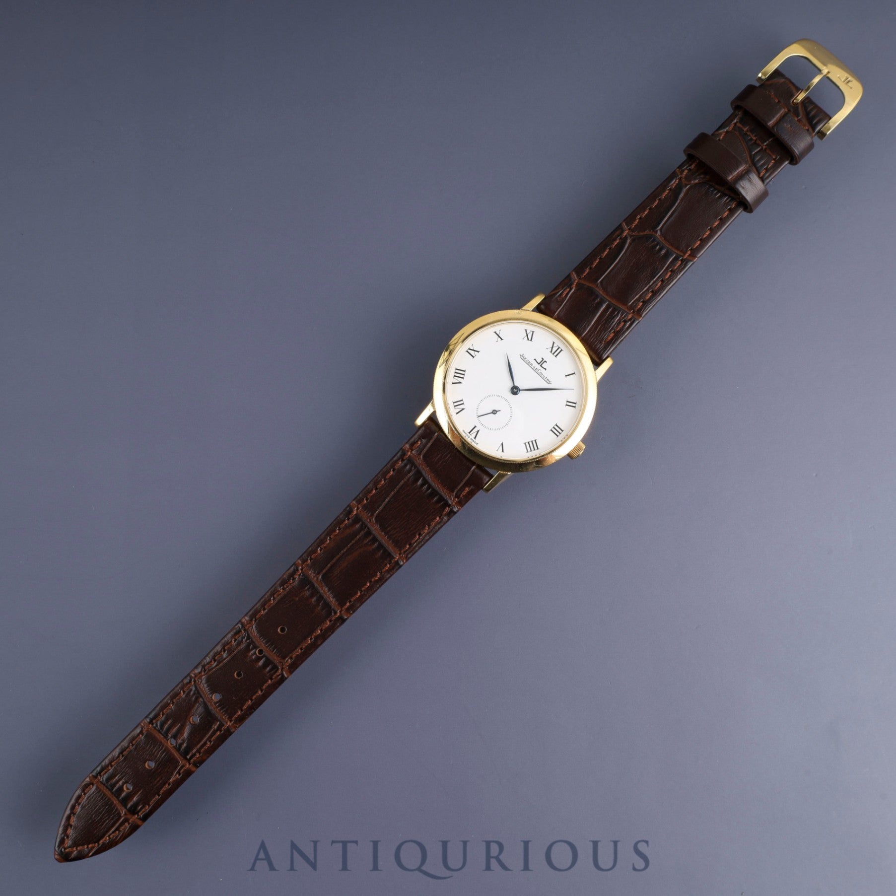 Jaeger-LeCoultre Gentrum 152.1.81 Manual winding Cal.818/4 750 Leather Genuine buckle (750) White dial Genuine leather strap Overhauled