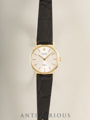 Rolex Cellini 5109 Manual Winding Cal.1601 750YG Leather Original Pin Buckle (750) Silver Dial R Series (1987-1988) Overhauled