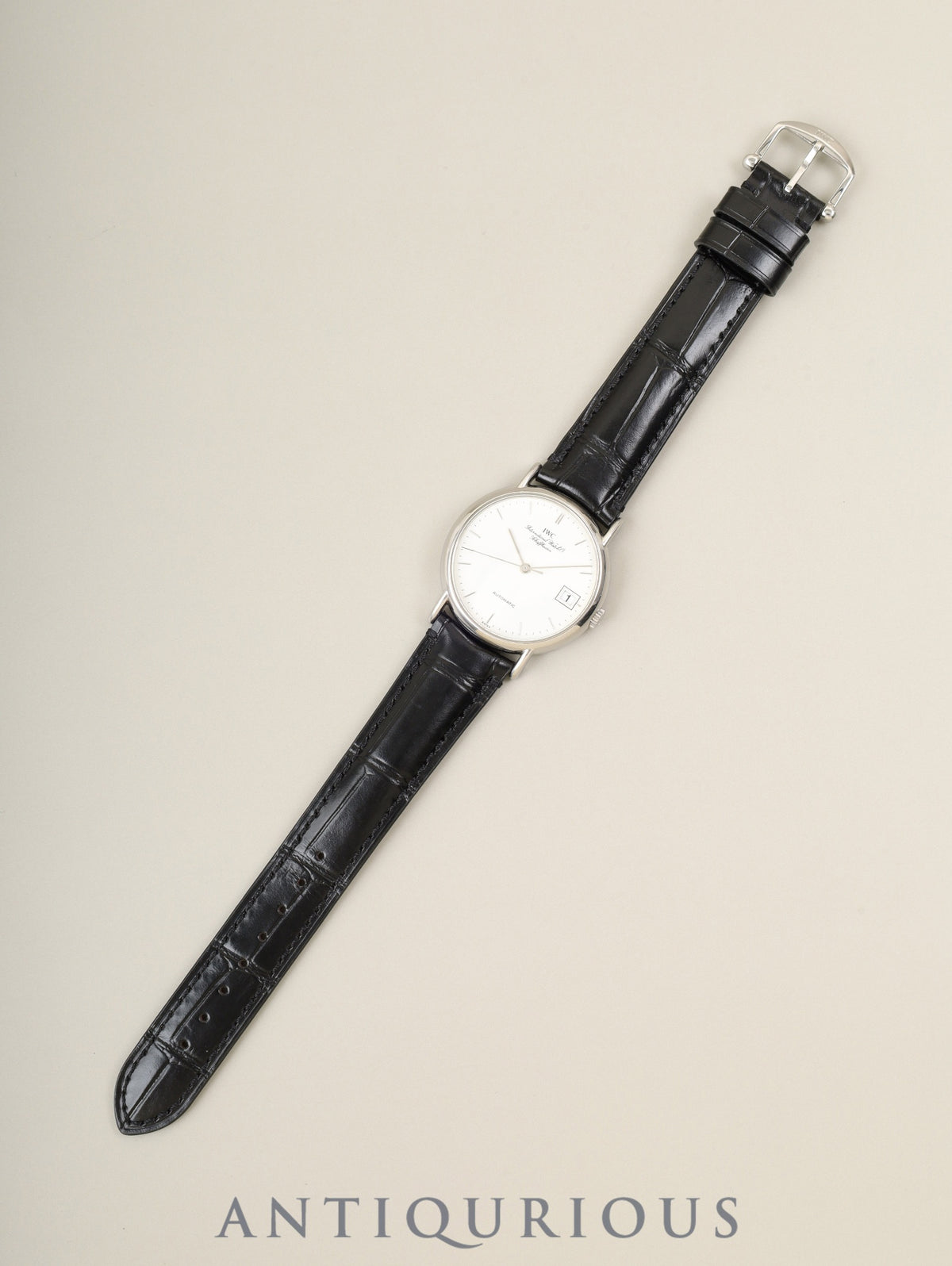 IWC ポートフィノ IW351320 自動巻き Cal.30120 SS 革 純正ピンバックル（SS）ホワイト文字盤（SWISS表記）オーバーホール済み アイダブリュシー