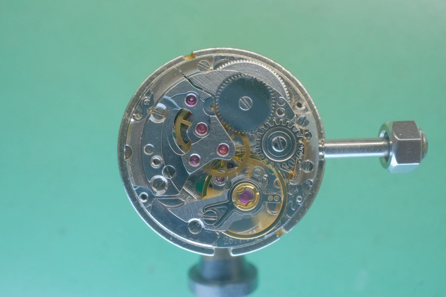 カルティエ サントス ガルベ LM 2961 自動巻き Cal.2671 SS/YG SS/YG ガーネットダイヤル ボルドー文字盤（クラック） オーバーホール済み