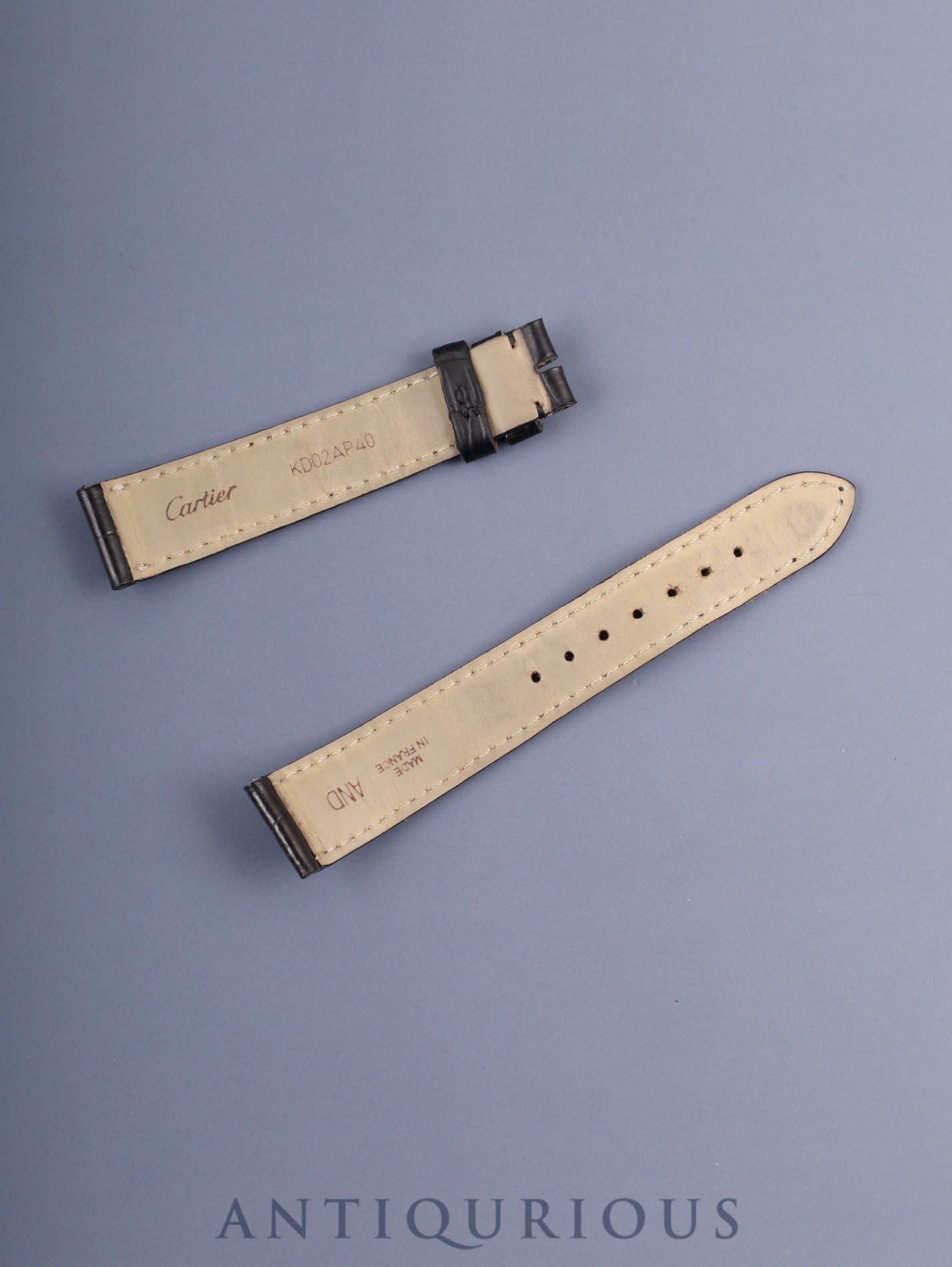 カルティエ トーチュ LM 10712 手巻き Cal.7001（プゾー）750YG 革 純正尾錠（750YG）ホワイトローマン文字盤（PARIS表記）  純正革ベルト オーバーホール済み