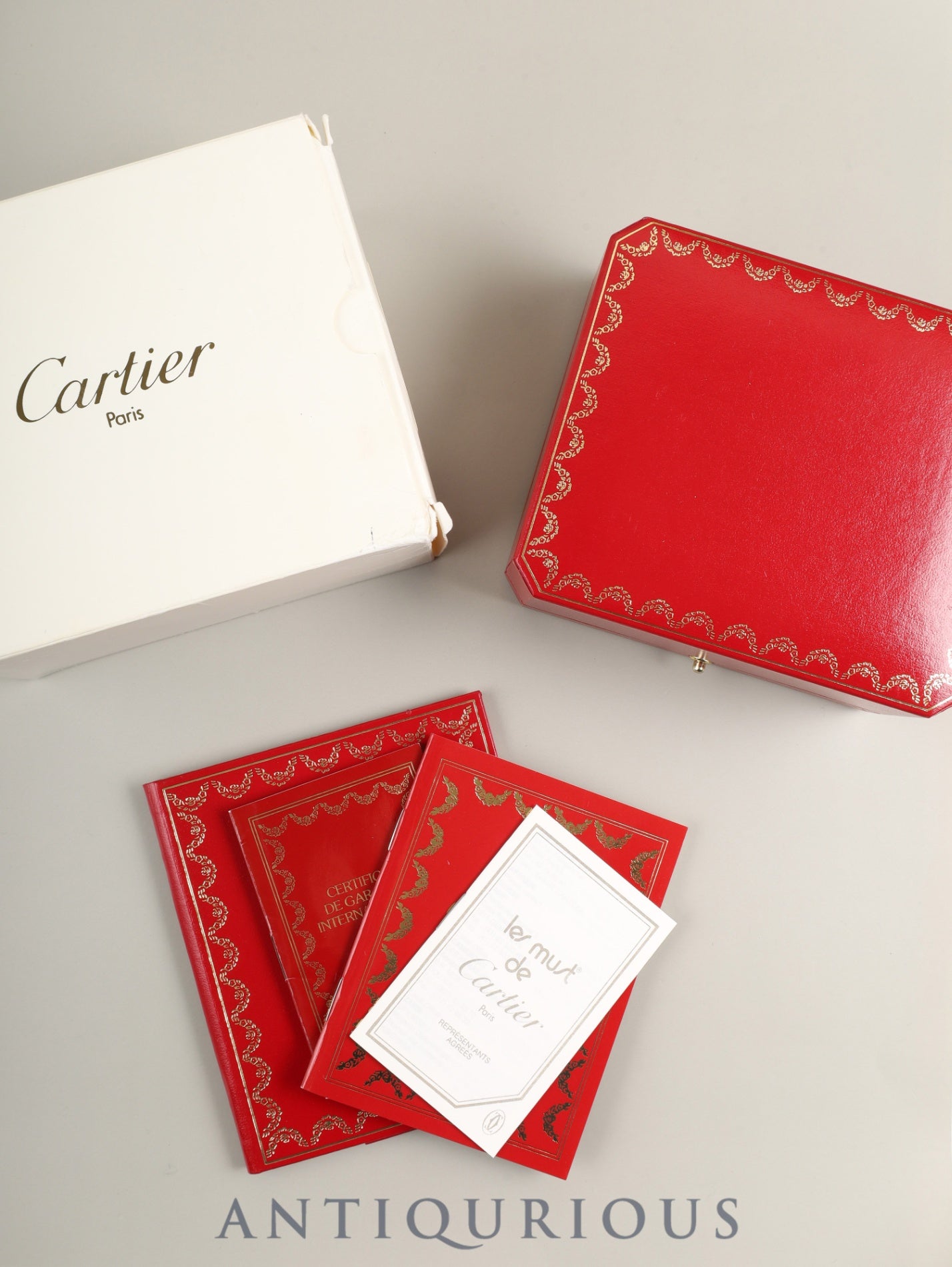 カルティエ タンク ミニ W1501856 / 1360 クォーツ Cal.280002 750YG 社外革ベルト 純正ピンバックル（750YG）アイボリーローマン文字盤（SWISS表記）箱 冊子 保証書（1996年）オーバーホール済み