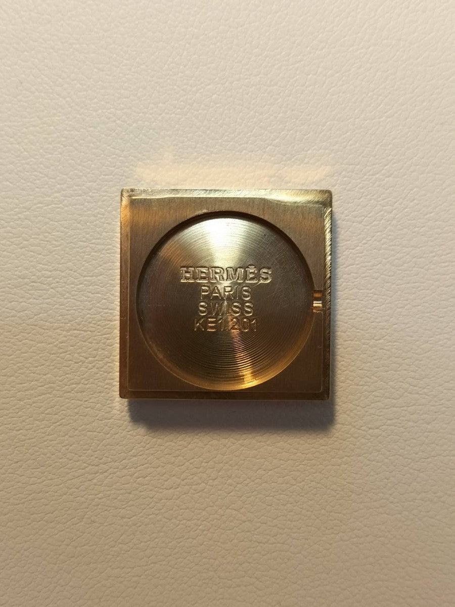 エルメス ケリーウォッチ KE1.201 クォーツ Cal.- GP 純正革ベルト（□B刻印：1998年 ）純正ピンバックル（GP）オニキス文字盤 箱 冊子 保証書（無記載）オーバーホール済み