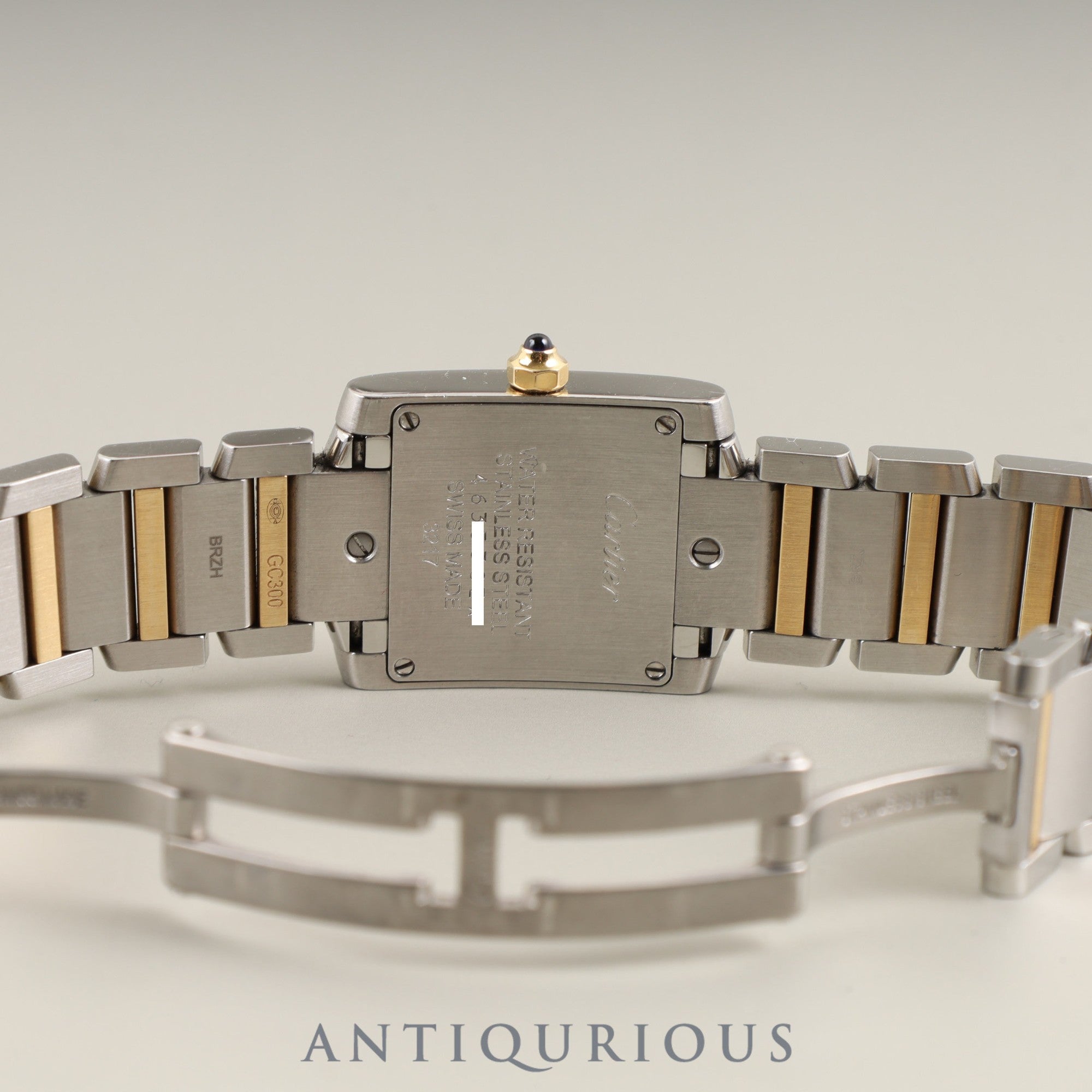 カルティエ タンクフランセーズ SM W51007Q4/3217 クォーツ Cal.057 SS/YG SS/YG アイボリーローマン文字盤 箱 保証書（2020年）オーバーホール済み