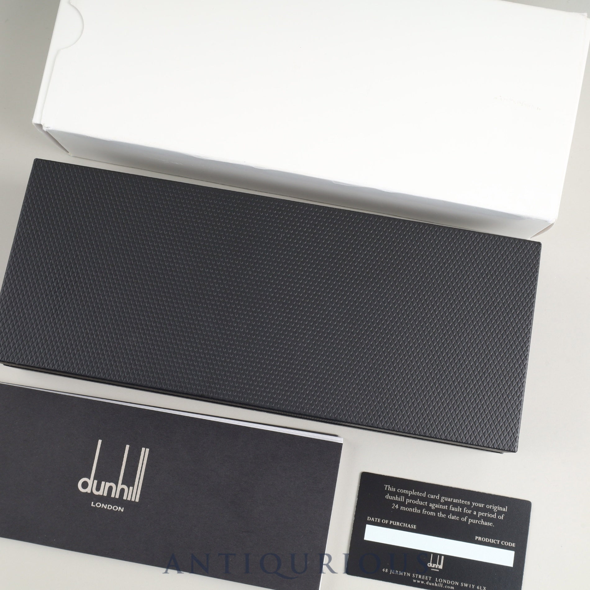 ダンヒル ボールペン サイドカー ツイスト式 GP ブラック×シルバー 箱 冊子 保証書 未使用純正リフィル（ブラック）