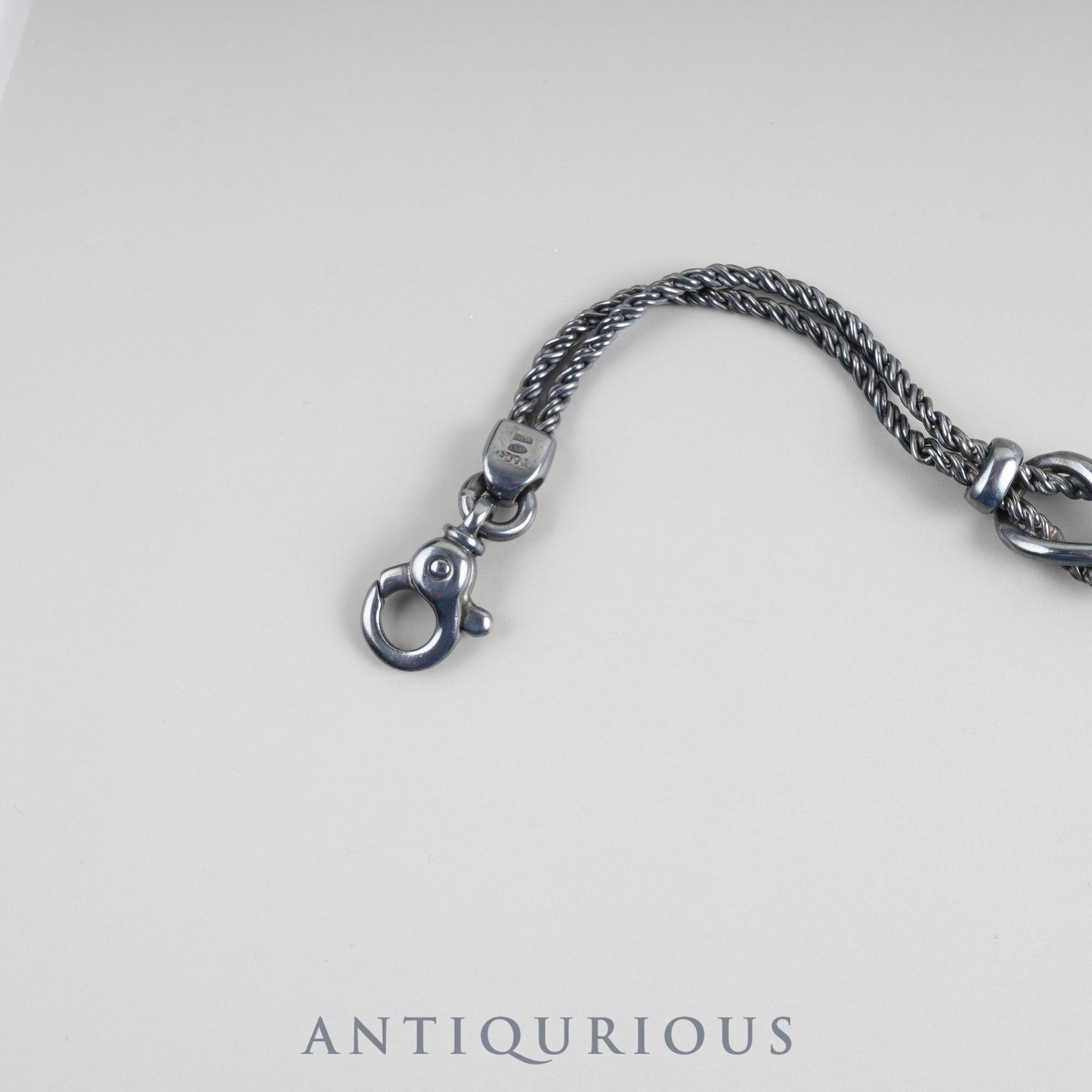 ティファニー ブレスレット センターノットダブルロープ スターリングシルバー