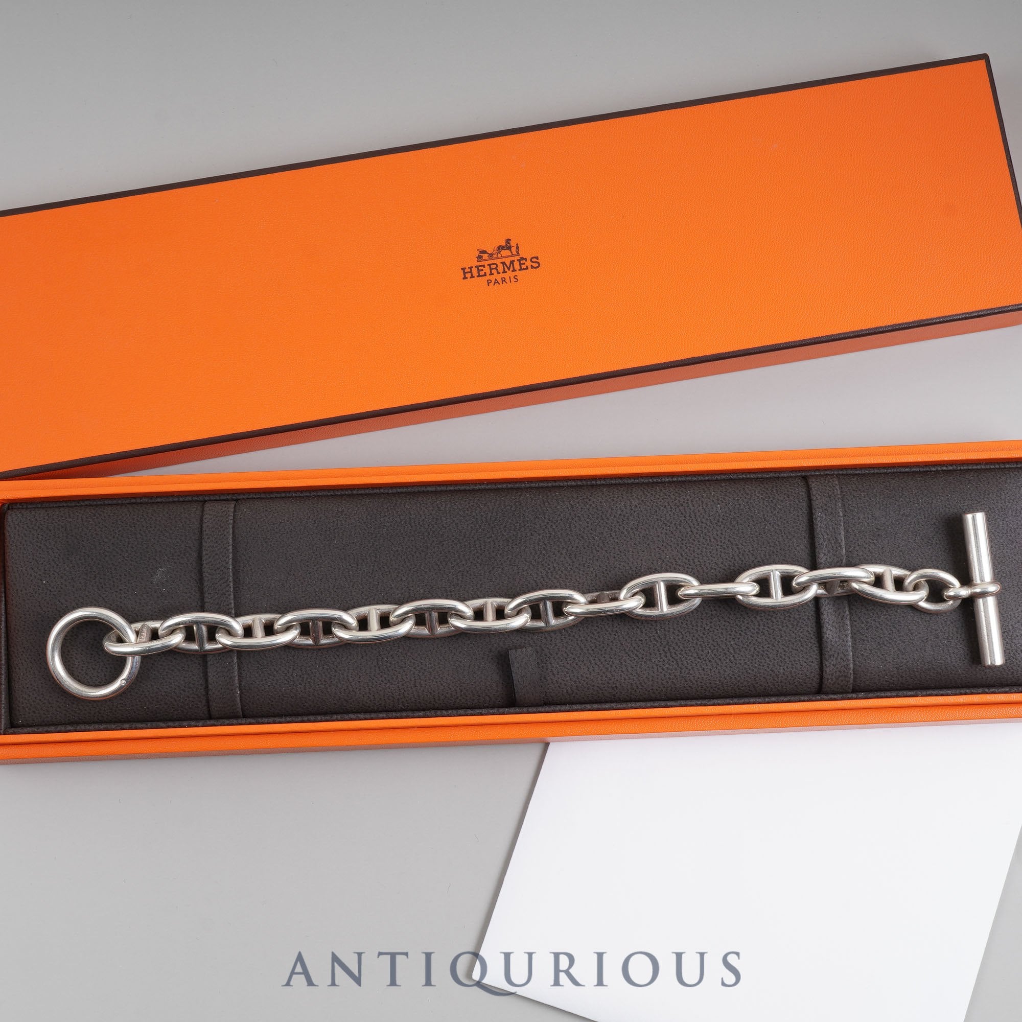 Hermes Bracelet Chaine d'Ancre GM 14 links SV925 Box