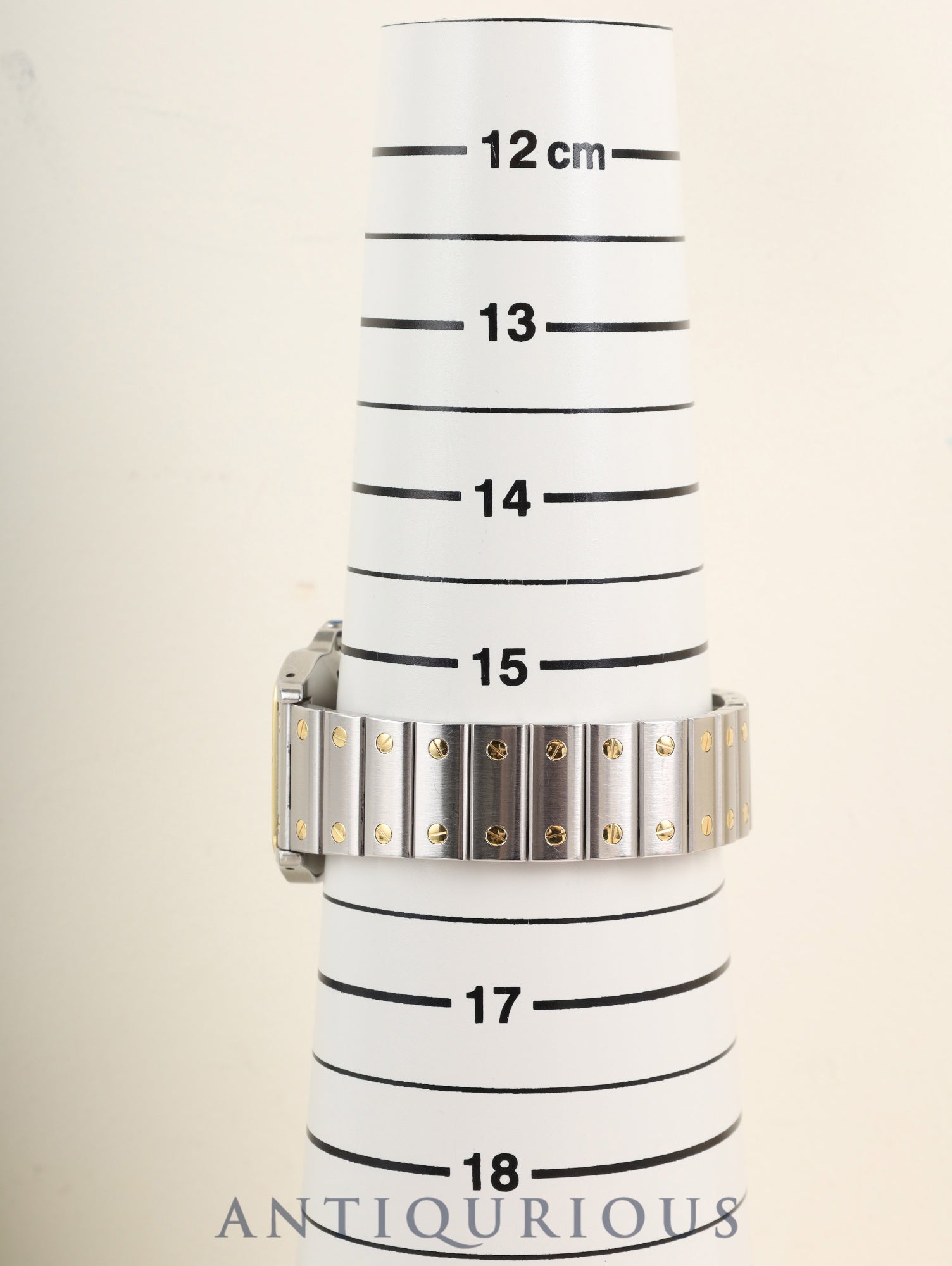 Cartier Santos Carrée LM 2961 Automatic Cal.ETA2671 SS/YG SS/YG White Roman Dial (SWISS marking) Box, Booklets, International Lifetime Guarantee (1981 / with name), Cartier Repair Invoice (2000) Overhauled