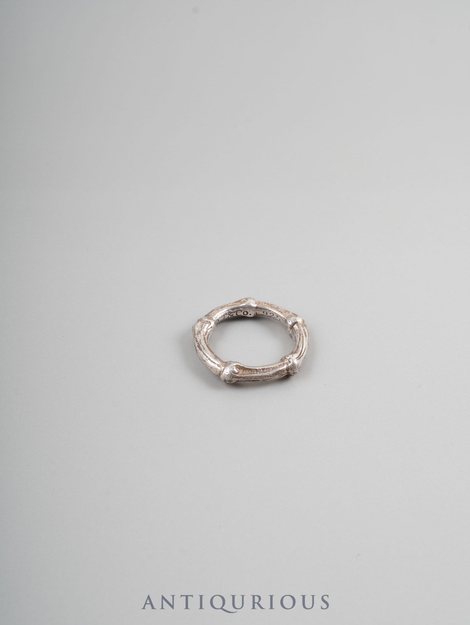 ティファニー リング バンブー スターリングシルバー 約15.5号 1996年刻印 保存袋