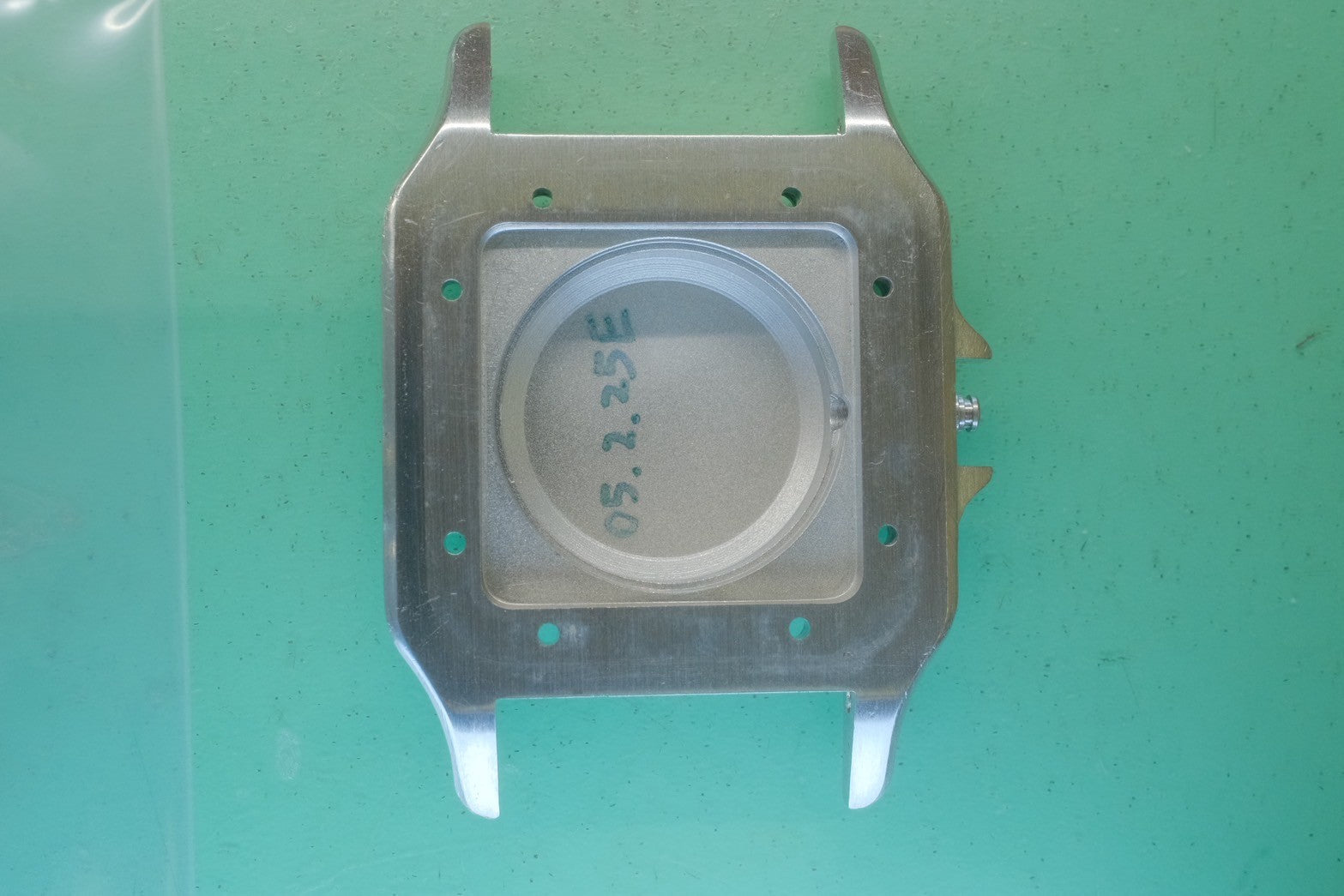 カルティエ サントス ガルベ LM 2961 自動巻き Cal.2671 SS/YG SS/YG ガーネットダイヤル ボルドー文字盤（クラック） オーバーホール済み