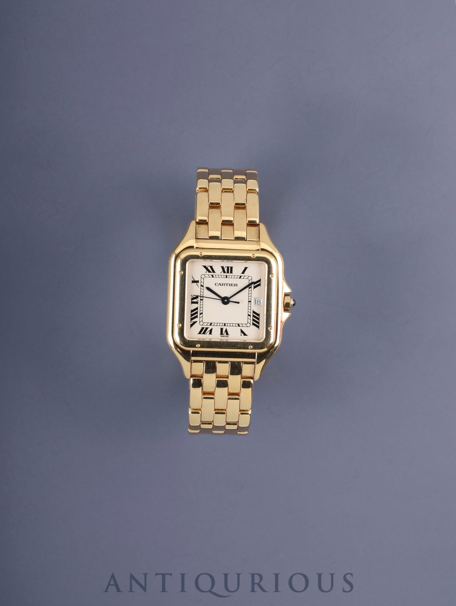 カルティエ パンテール LM W25014B / 887968 クォーツ Cal.687 18K 18K ホワイトローマン文字盤 箱 保証書（1994年）オーバーホール済み
