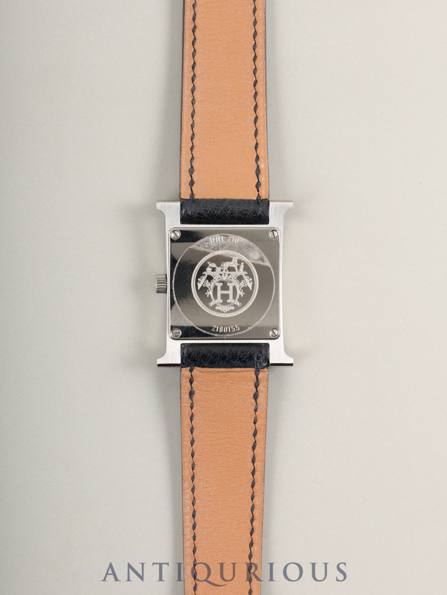 エルメス H WATCH Hウォッチ HH1.210 クォーツ Cal.901.001 SS 純正革ベルト（□H刻印：2004年）純正尾錠（SS）ホワイト文字盤 オーバーホール済み