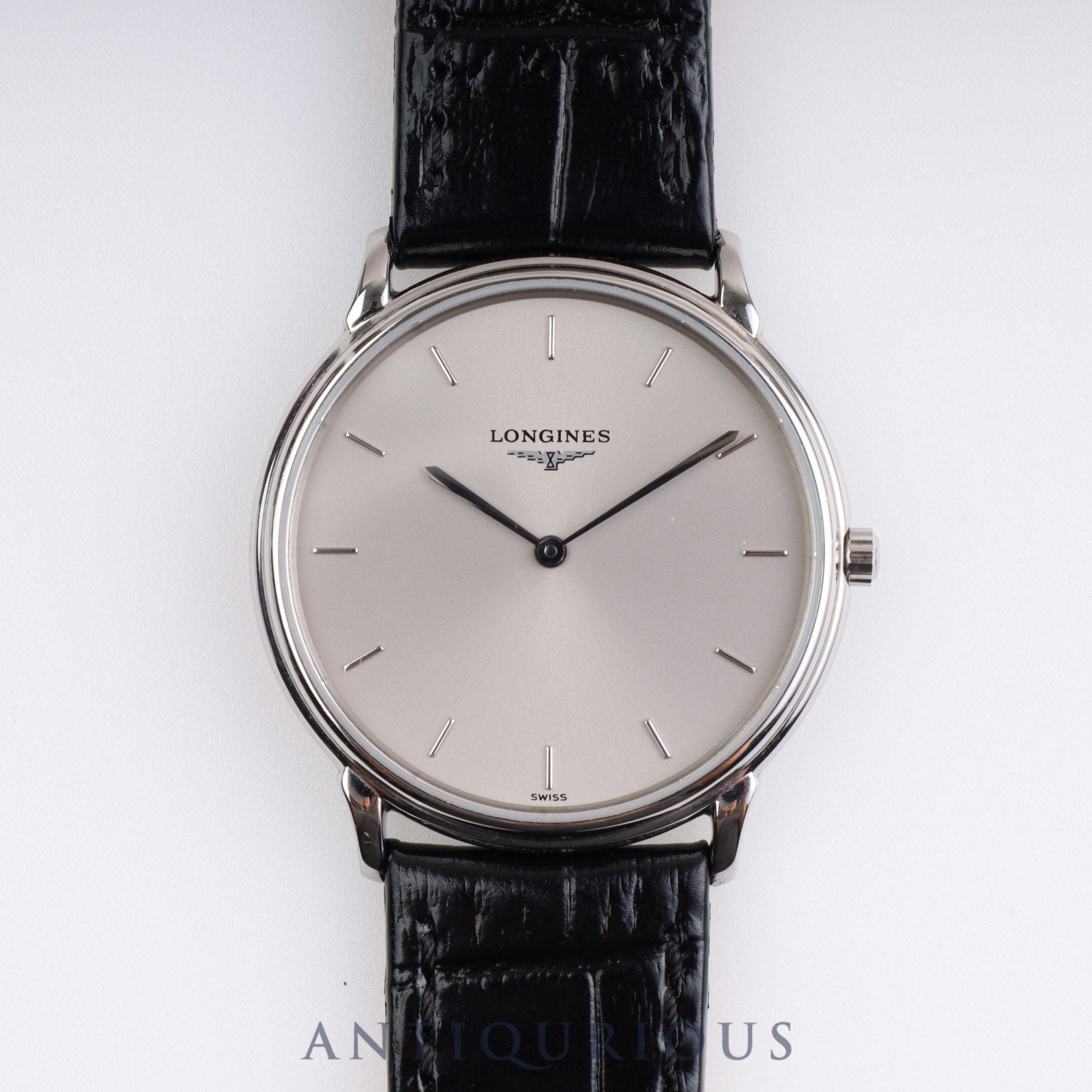 Longines Round QZ Silver Dial L4.676.4