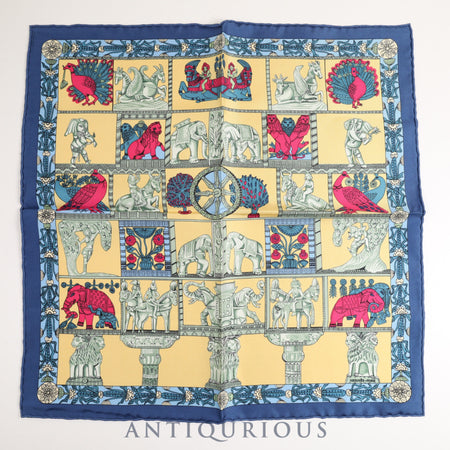 Hermes scarf Carre 45 Tower gate SILK 100%