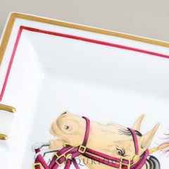 エルメス 灰皿 アッシュトレイ CHEVAL 馬柄