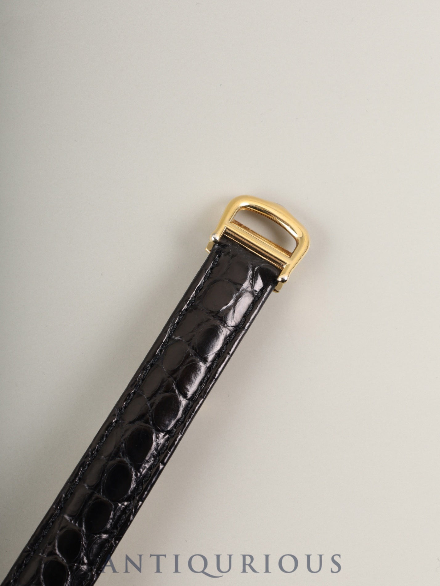 Cartier Must Tank SM 1613 Quartz Caliber 057 SV925 Leather Strap with Genuine D-Buckle (GP) Side Trinity Dial Circa 1996-1998 Overhauled