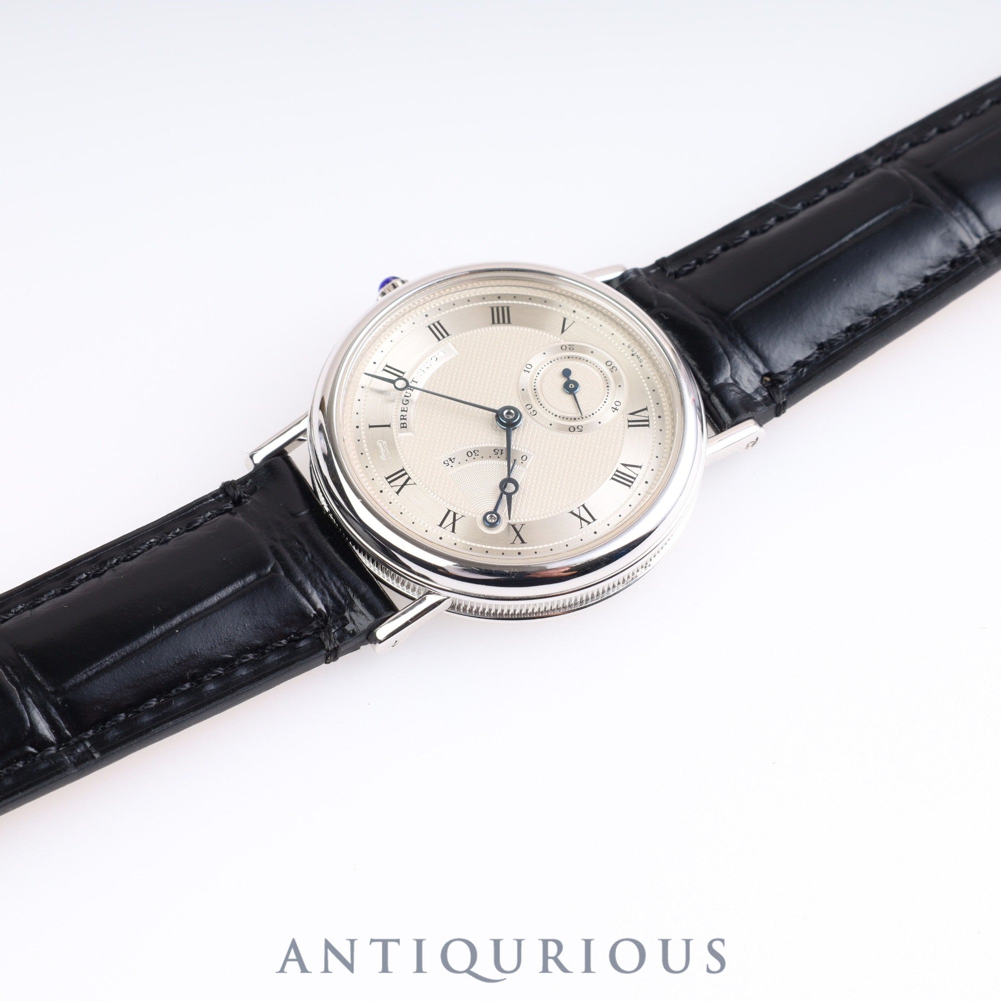 BREGUET CLASSIQUE 3360 Manual winding Cal.818 WG Leather Silver dial Box