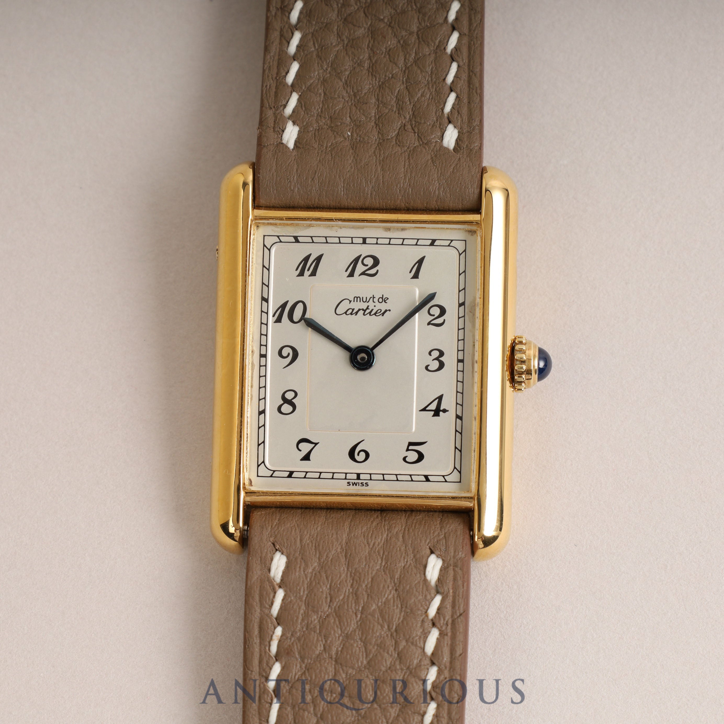 CARTIER Must Tank LM QZ Arabic Dial 590005 New Finished