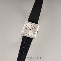 Rolex Precision 2611, manual winding, Cal. 1400, stainless steel, leather, genuine stainless steel buckle, silver dial, No. 41 (1974) *Overhauled