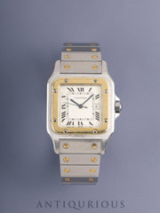 Cartier Santos Carrée LM 81036283 / 2961 Automatic Cal.ETA2671 SS/YG SS/YG Ivory Roman Dial (SWISS marking) Warranty (1985) Overhauled