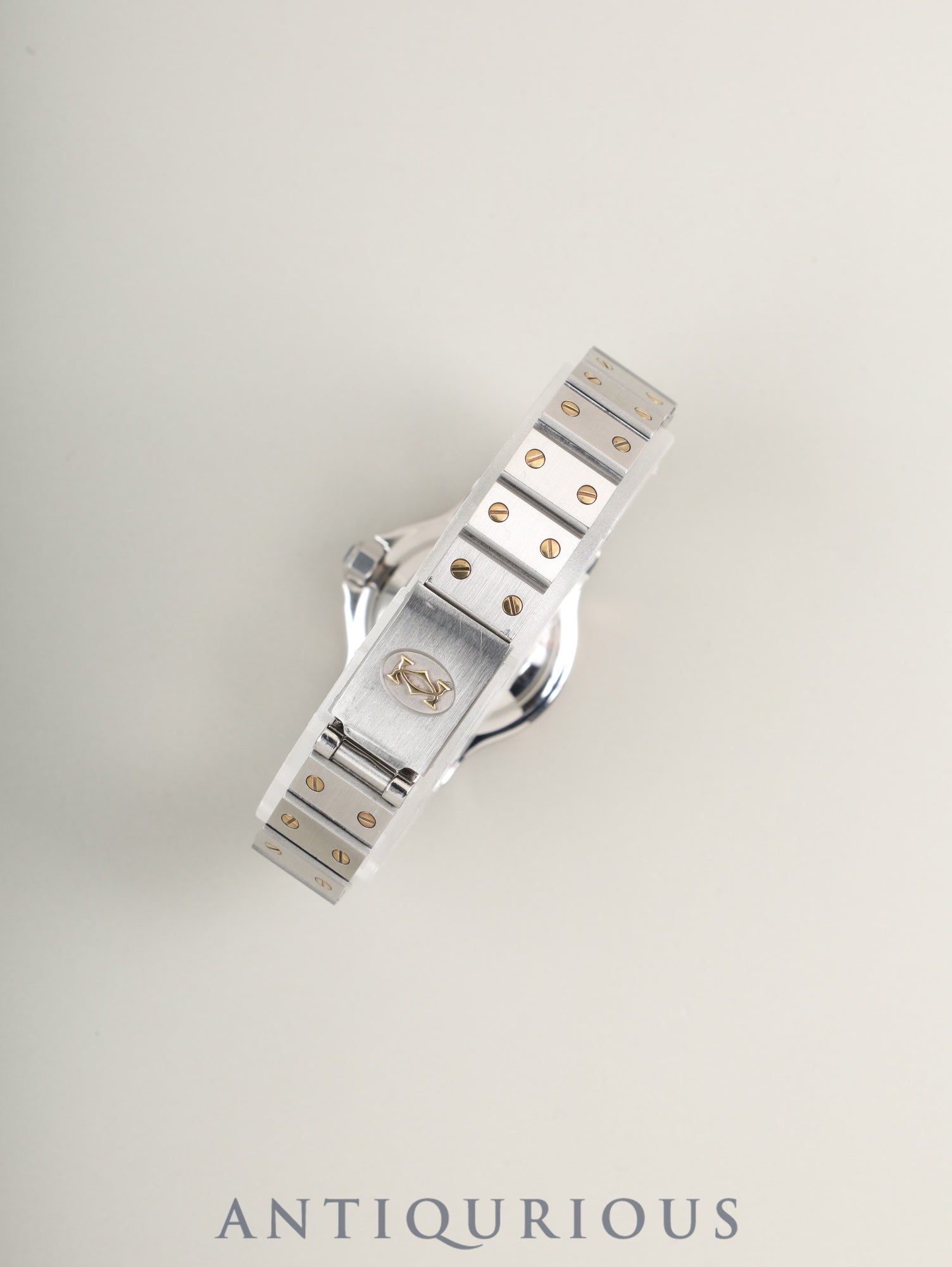 カルティエ サントス オクタゴン SM 0907 自動巻き Cal.2670 SS/YG SS/YG ホワイトローマン文字盤 箱 冊子 オーバーホール済み