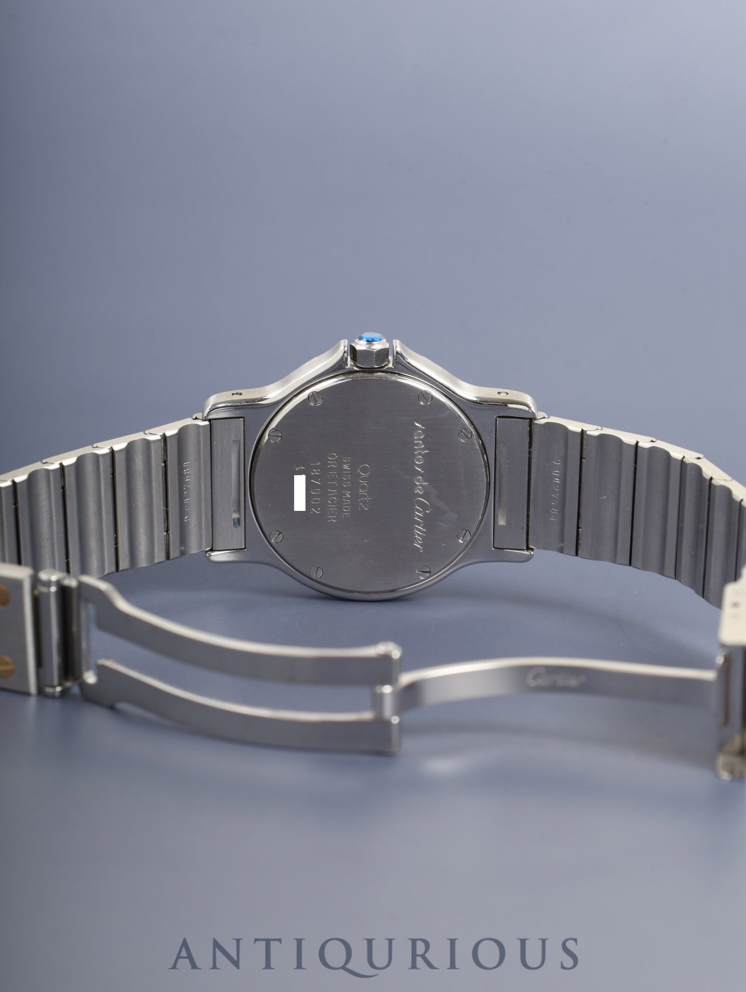 カルティエ サントス オクタゴン LM W2001583 / 187902 クォーツ Cal.687 SS×YG SS×YG アイボリーローマン文字盤 オーバーホール済み