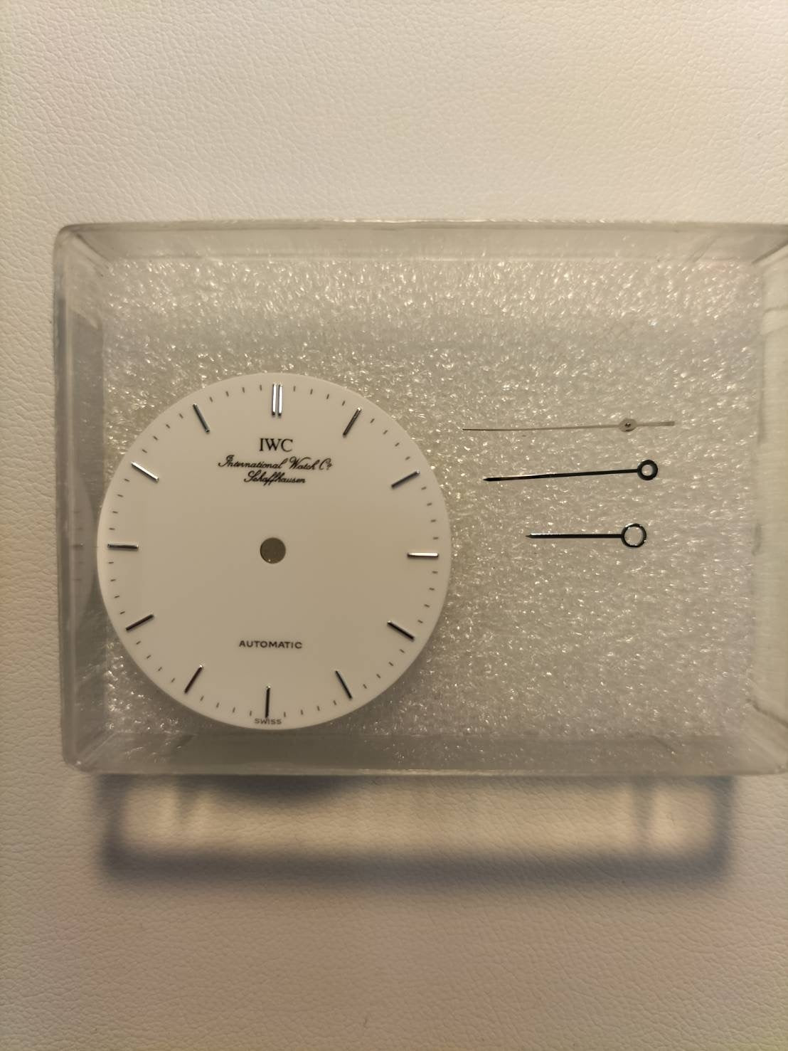 IWC Portofino IW351403 Automatic Cal.37521 SS Leather Aftermarket Pin Buckle (SS) White Dial Overhauled