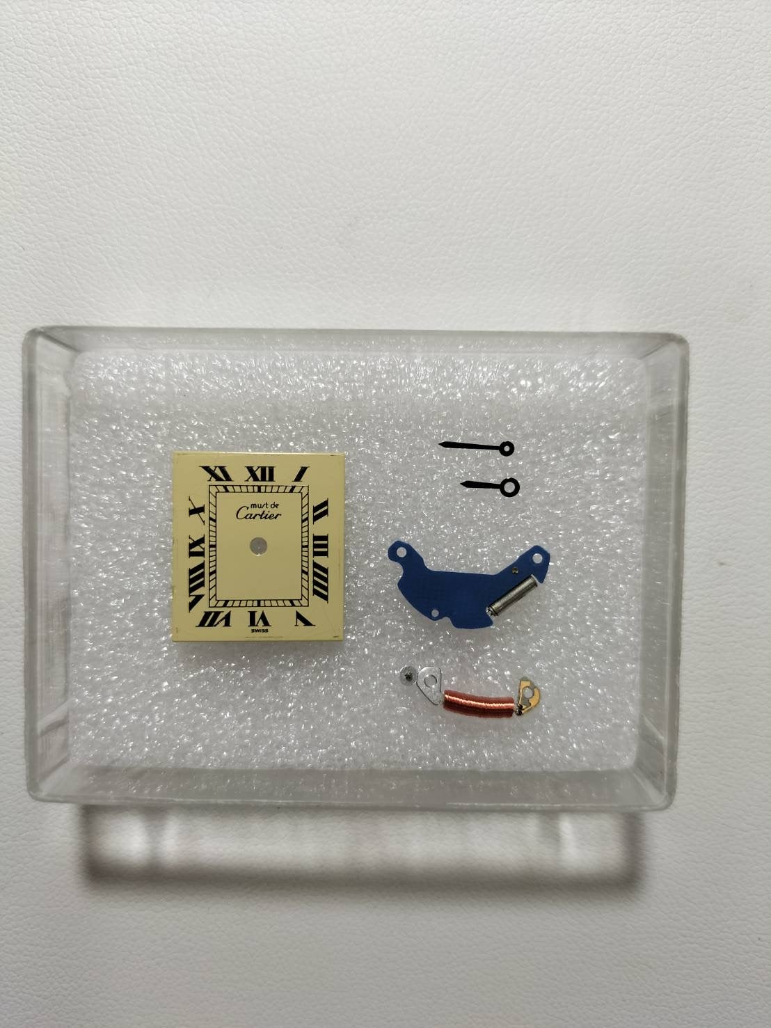 Cartier Must Tank SM 3 66001 Quartz Cal.66 SV925 Leather Original Pin Buckle (GP) Ivory Roman Dial (SWISS marking) Warranty Card (1986) with Original Leather Strap Overhauled