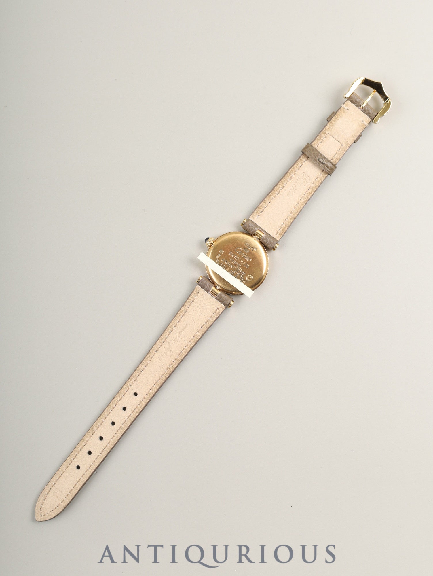 カルティエ マスト ヴァンドーム VLC SM W1005354 / 1851 クォーツ Cal.90 SV925 革 純正尾錠（GP）オパラン文字盤 箱 冊子 保証書（2000年） オーバーホール済み