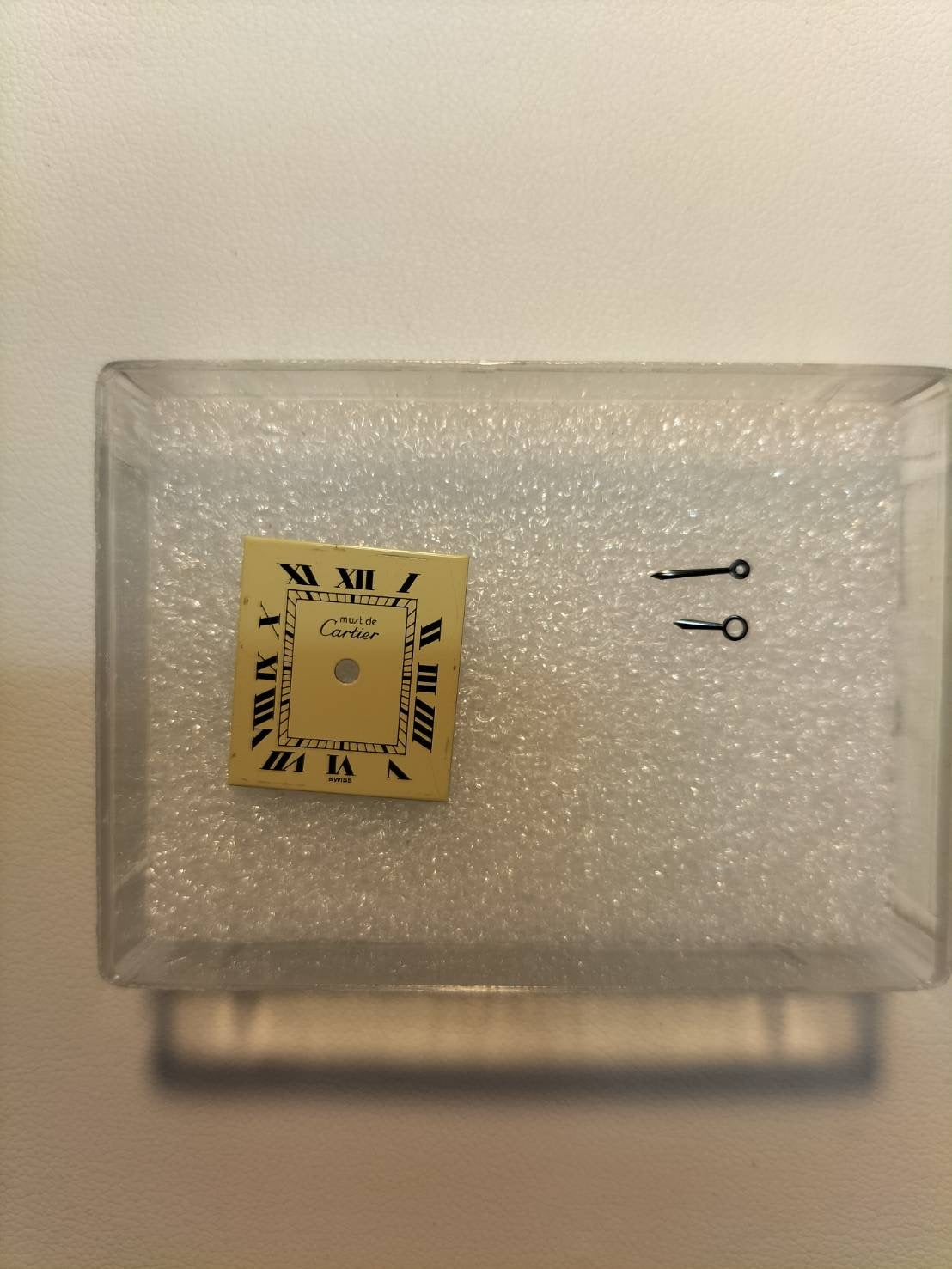 Cartier Must Tank SM Manual Winding Caliber 78-1 SV925 Leather Strap with Genuine GP Buckle Ivory Dial (SWISS Marking) Circa 1976-1981 Overhauled