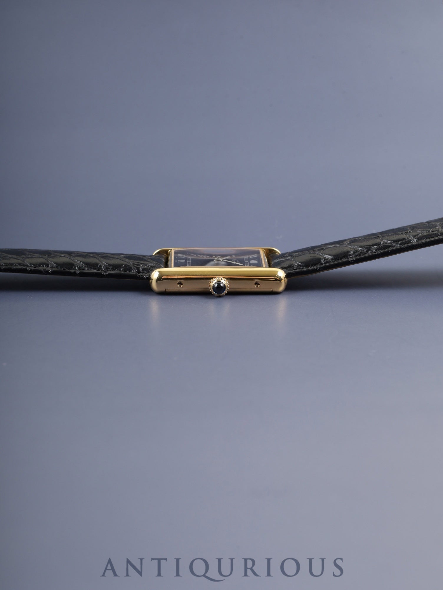 カルティエ マストタンク LM 手巻き Cal.78-1 SV925 純正革ベルト 純正Dバックル（GP）ブラックローマン文字盤（SWISS表記）1976年頃～1981年頃 オーバーホール済み 新品仕上げ済み