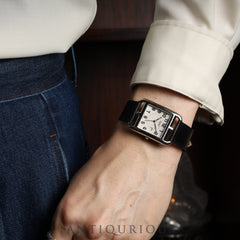 Hermès Cape Cod CC2.710 Quartz Movement, Stainless Steel Leather, Genuine Buckle (Stainless Steel), Silver Dial, Box, Booklet, Warranty Card (2010), Overhauled