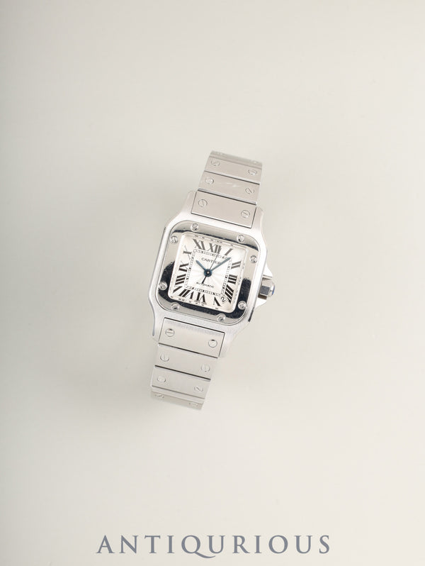 カルティエ サントス ガルベ SM W20054D6 / 2423 自動巻き Cal.077（ETA2671） SS SS シルバーギョーシェ文字盤 オーバーホール済み