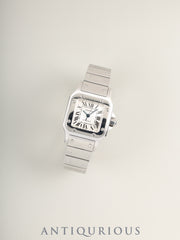 Cartier Santos Galbee SM W20054D6 / 2423 Automatic Cal. 077 (ETA2671) SS SS Silver Guilloché Dial Overhauled