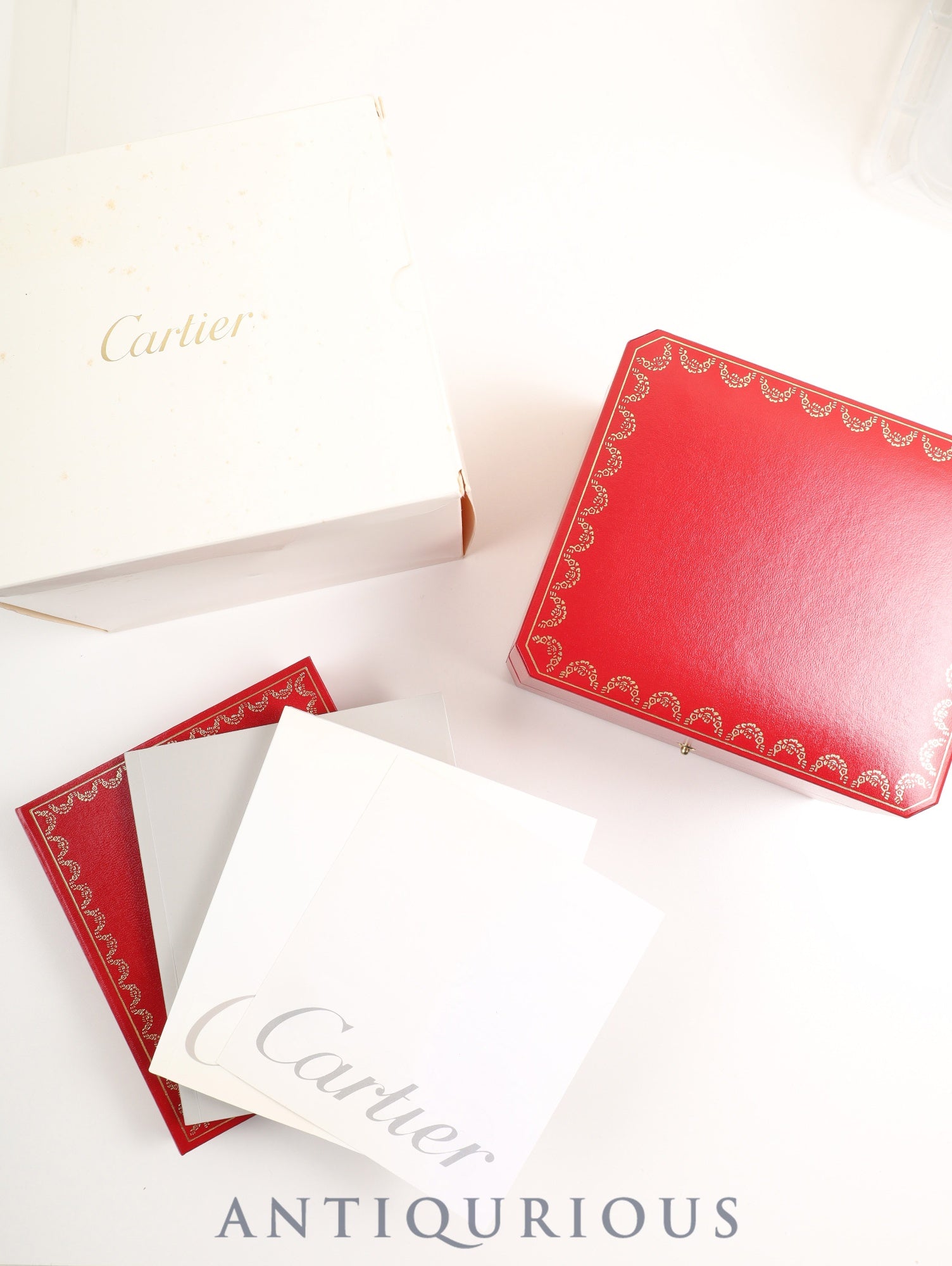 カルティエ サントス ガルベ LM W20060D6 / 1564 クォーツ Cal.687 SS SS ホワイトローマン文字盤（SWISS MADE表記） 箱 冊子 保証書（2003年）カルティエ修理証明書（2009年）オーバーホール済み