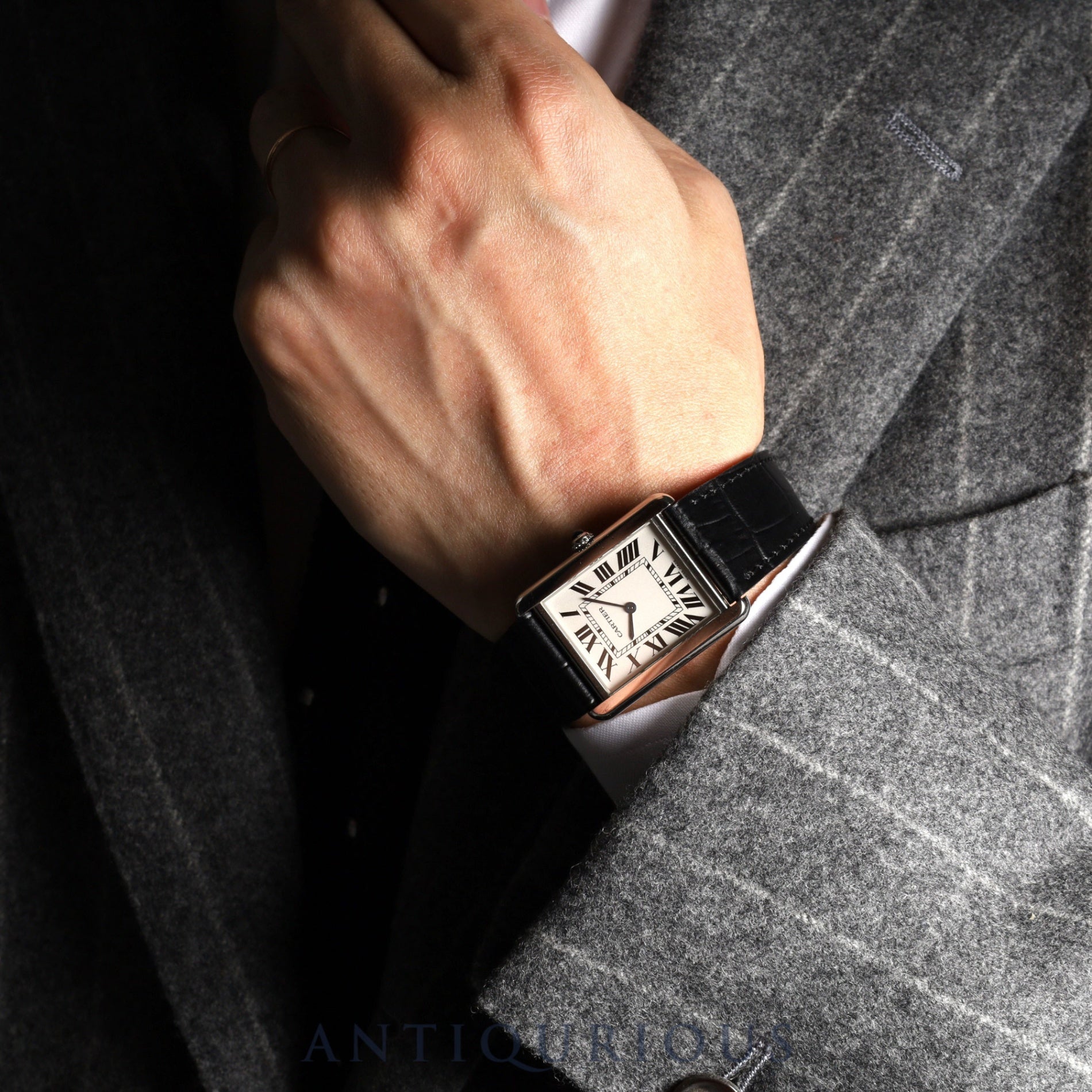 Cartier Tank Solo LM QZ Silver Dial