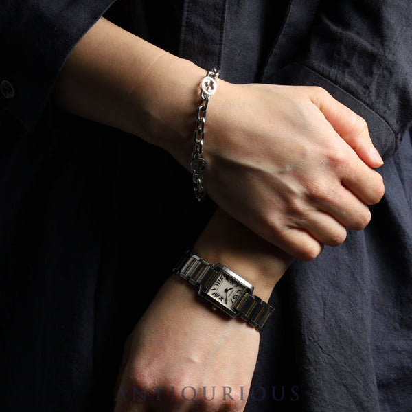 カルティエ タンクフランセーズ SM W51007Q4 / 2384 クォーツ Cal.057 SS/YG SS/YG ホワイトローマン文字盤 箱 冊子 保証書（未記載）オーバーホール済み