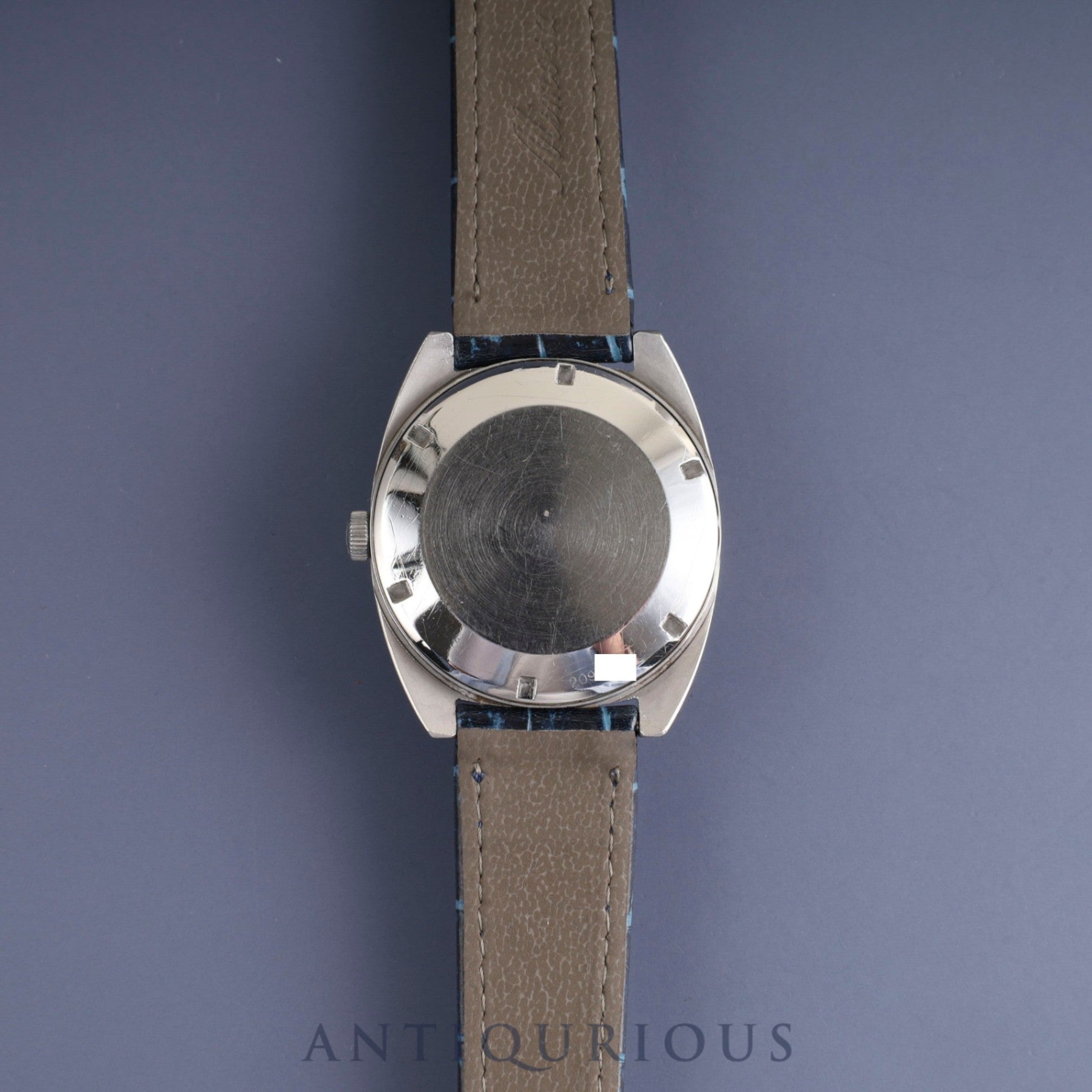 IWC オールドインター シャウハウゼン TVスクリーン 1872 自動巻き Cal.8541B SS 革 社外尾錠（SS） ブルー文字盤 オーバーホール済み アイダブリュシー