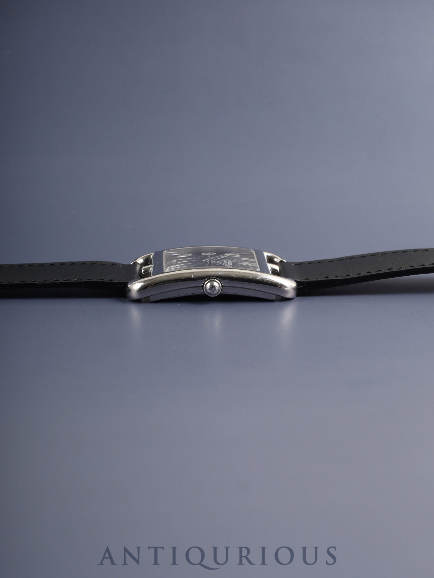 エルメス ケープコッド CC1.810 クォーツ SS 革 純正バックル（SS）グレーアラビア文字盤 箱 冊子 保証書（2009年）オーバーホール済み