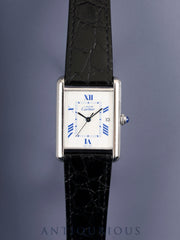 カルティエ マストタンク GM（XL）W1014154 / 2414 クォーツ Cal.687 SV925 革 純正尾錠（SS） ホワイトローマン文字盤（SWISS MADE表記） 1990年頃～2004年頃 オーバーホール済み