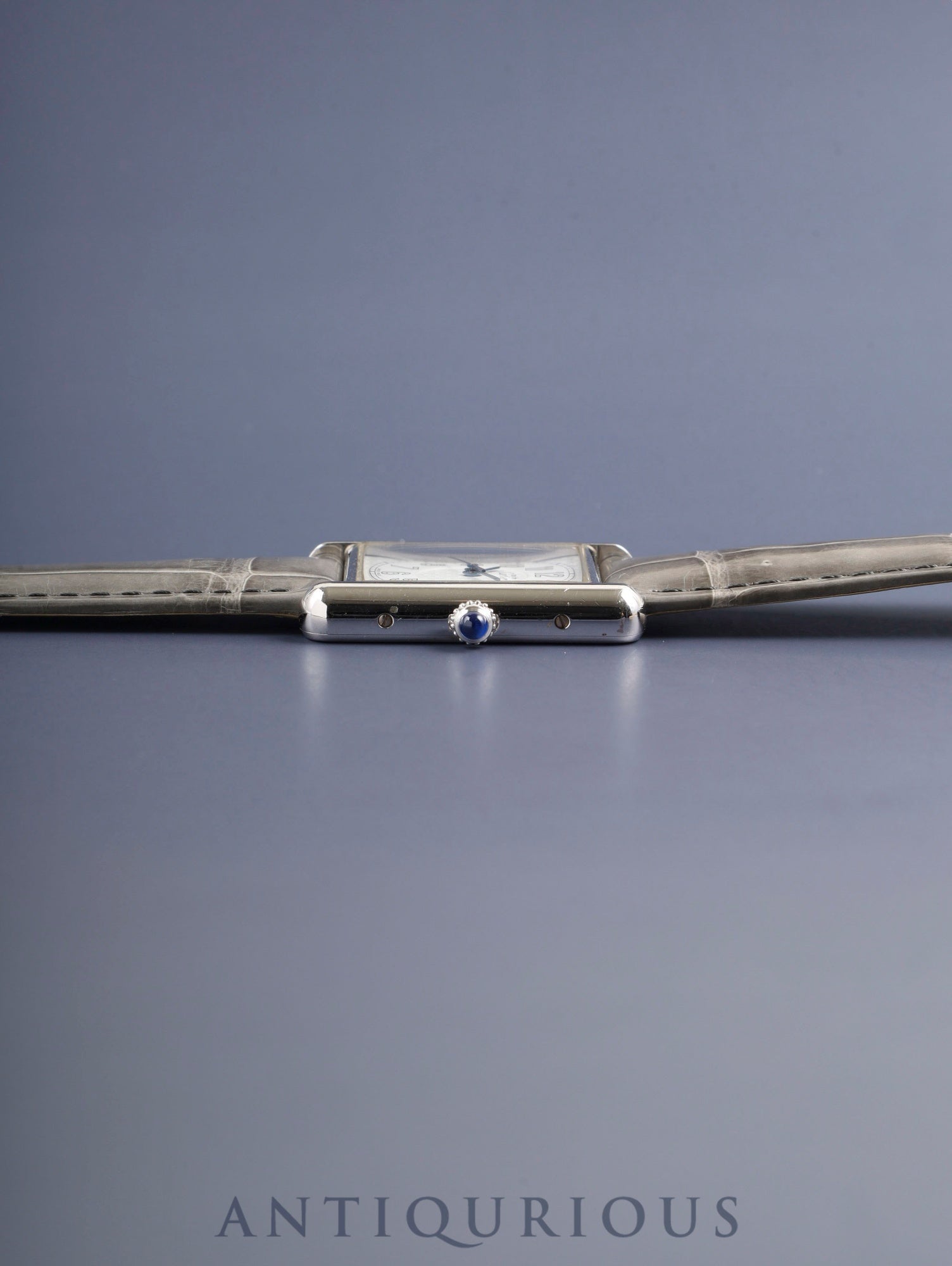 Cartier Must Tank GM (XL) 2414 Quartz Caliber 687 SV925 with genuine leather strap and genuine D-buckle (Stainless steel). Telephone Arabic dial (SWISS MADE inscription). Circa 1999-2003. Overhauled.