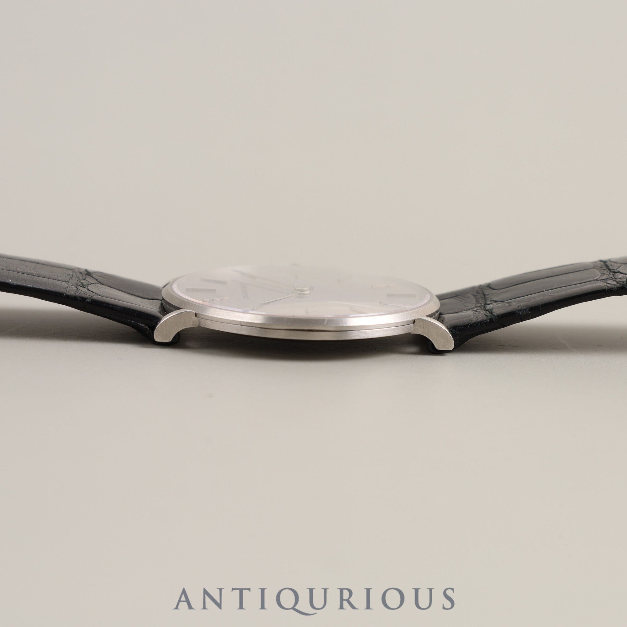 AUDEMARS PIGUET EXTRAFLAT Hand-wound Cal.2003/2 Pt950 Genuine leather strap Genuine buckle (Pt950) Silver dial Box