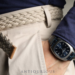 IWC オールドインター シャウハウゼン TVスクリーン 1872 自動巻き Cal.8541B SS 革 社外尾錠（SS） ブルー文字盤 オーバーホール済み アイダブリュシー