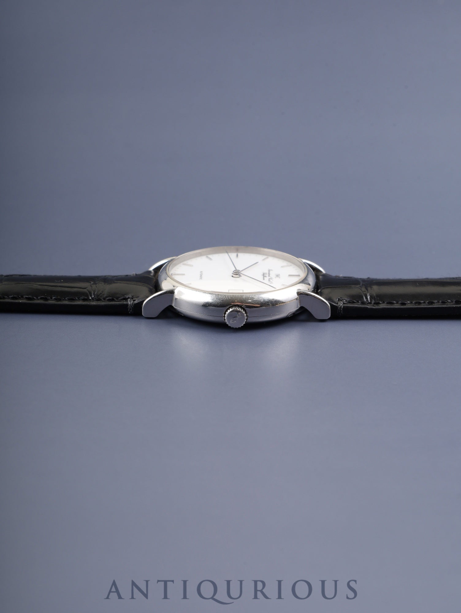 IWC Portofino IW351318 Automatic Caliber C37521 Stainless Steel Leather Strap with Genuine Stainless Steel Buckle, White Dial, Overhauled