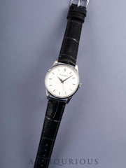 IWC Old Inter Automatic Caliber C.853 Stainless Steel Leather Strap with Aftermarket Buckle (SS) Silver Dial Overhauled