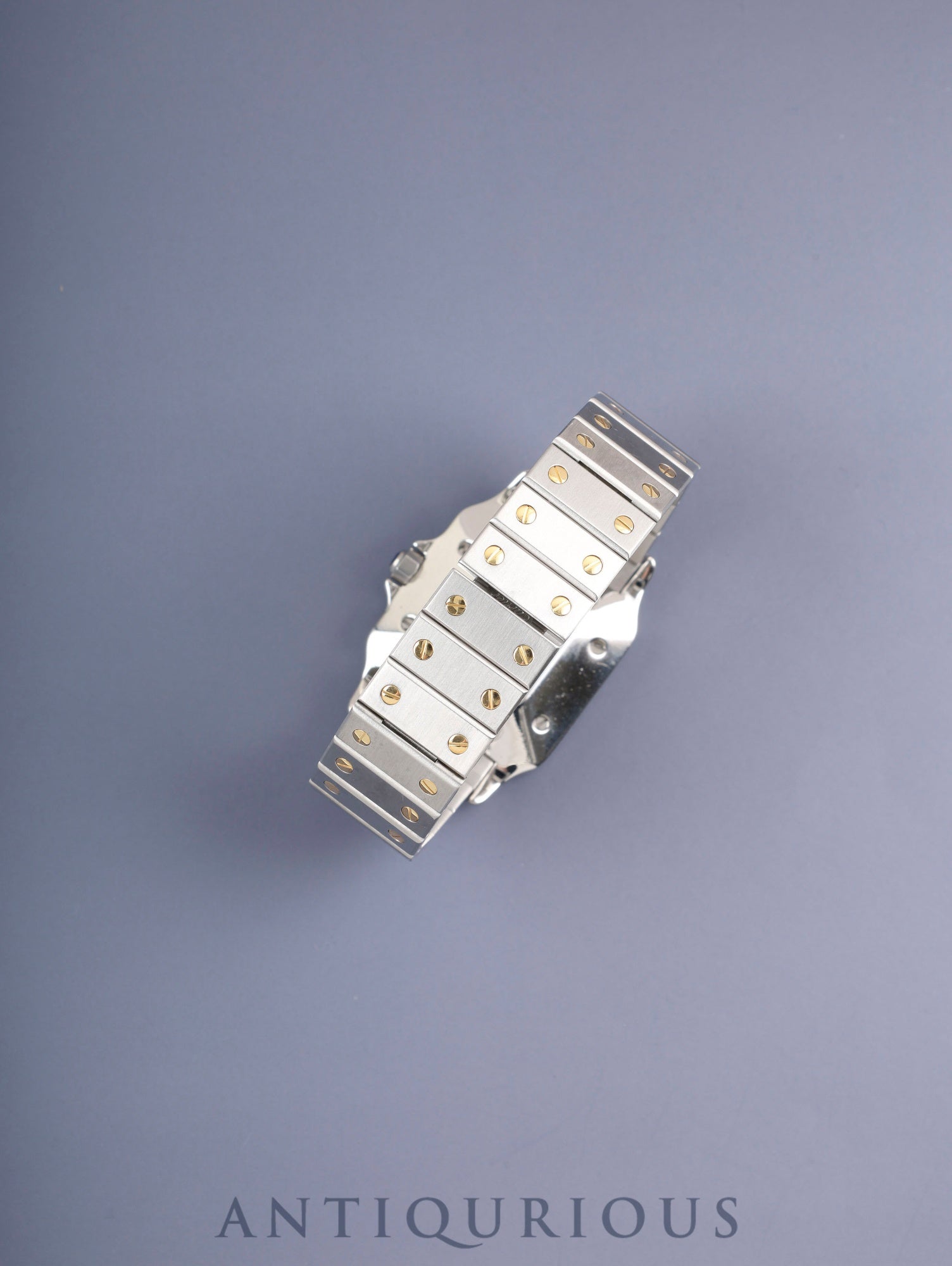 Cartier Santos Galbee LM 81036288/2961 Automatic Caliber 2671 Stainless Steel/Yellow Gold White Roman Dial Overhauled