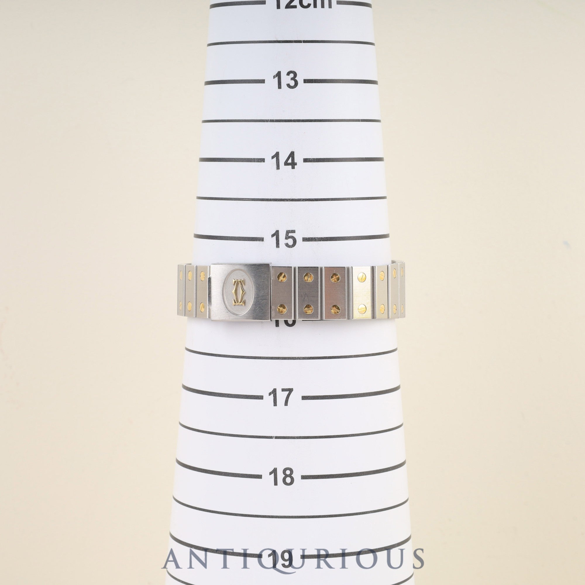 Cartier Santos Octagon LM 2966 Automatic, Stainless Steel/Yellow Gold, White Roman Dial, Completely Serviced at a Cartier Boutique