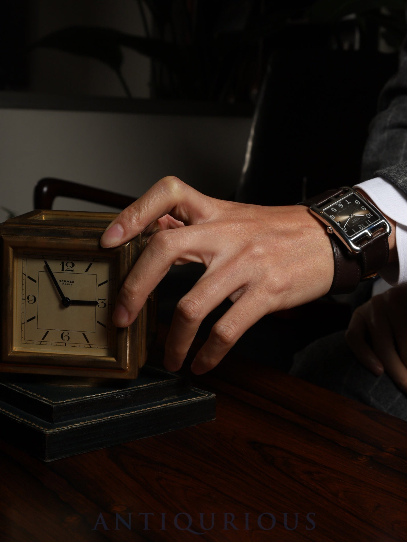 エルメス ケープコッド CC1.810 クォーツ Cal.E64111 SS 純正革ベルト