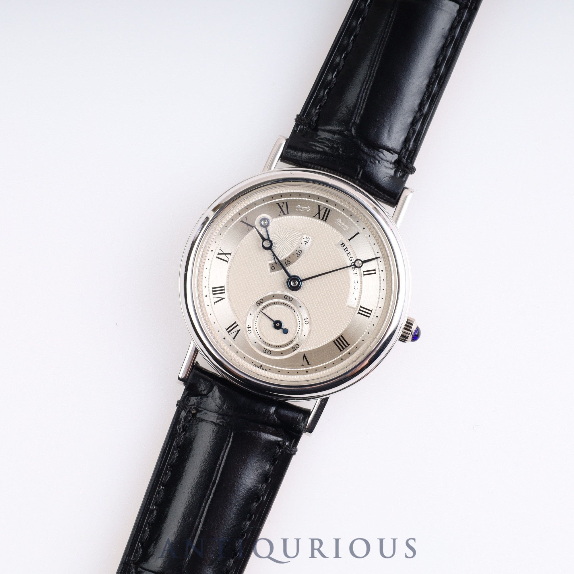 BREGUET CLASSIQUE 3360 Manual winding Cal.818 WG Leather Silver dial Box